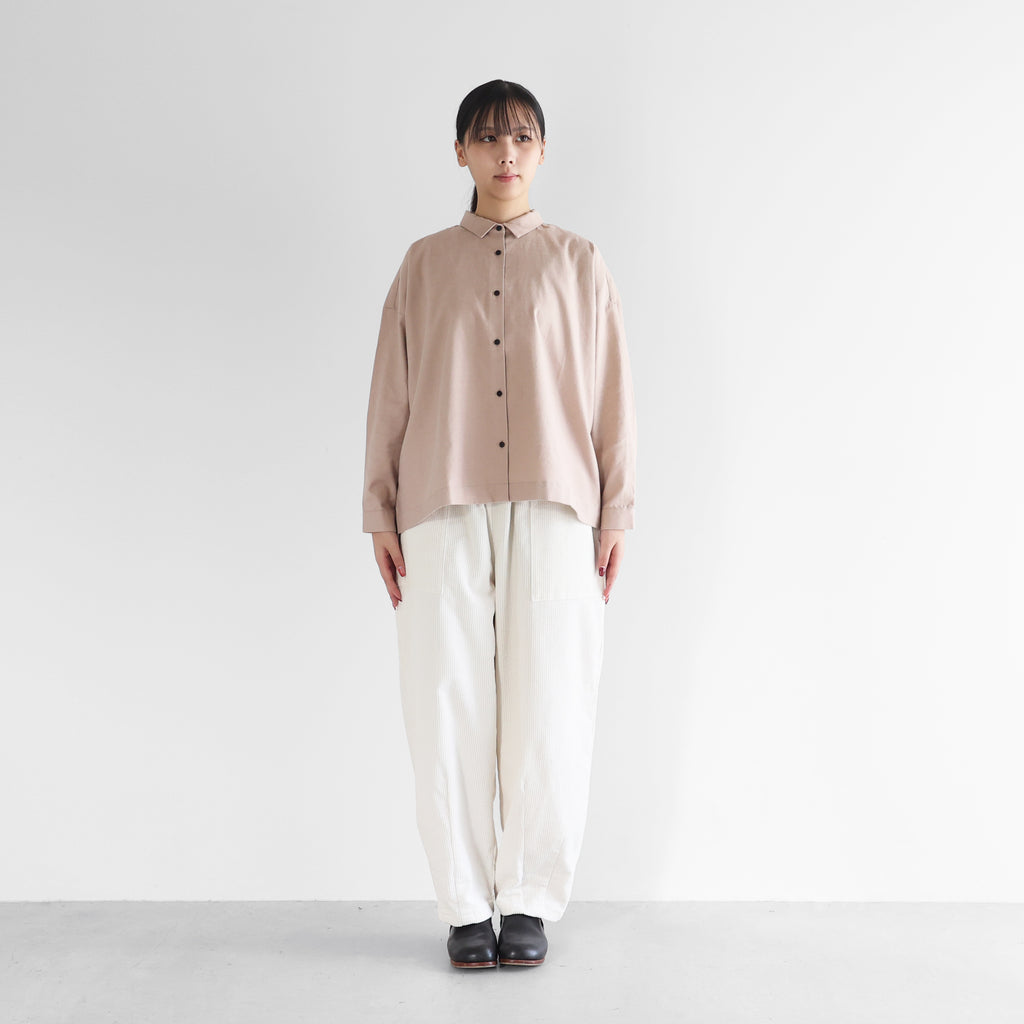 【暮らしのおへそ一田さん×HUISコラボ】コーデュロイバルーンパンツロング【ユニセックス】IH506L