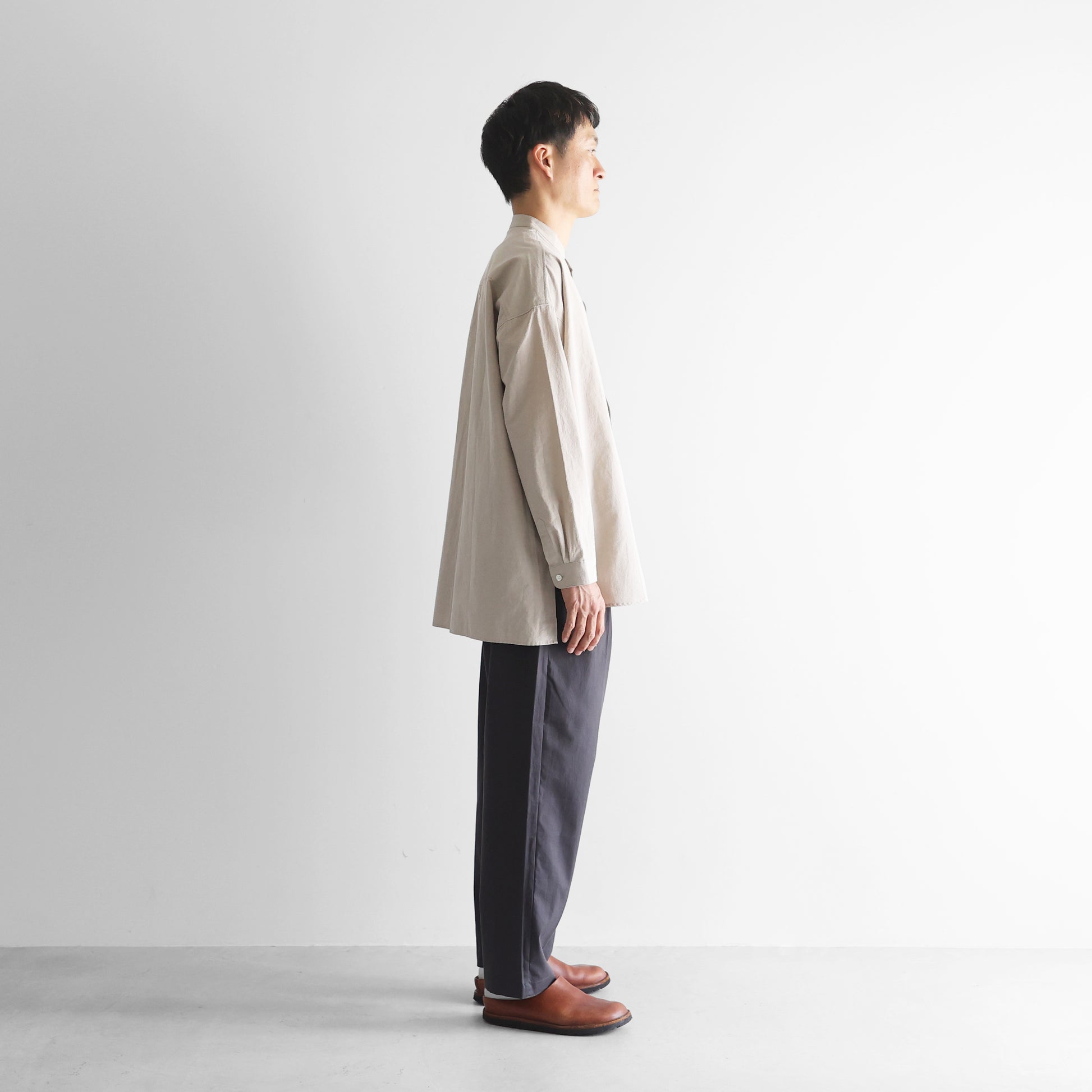 オーガニックコットンライトオックスセミワイドパンツ【ユニセックス】512