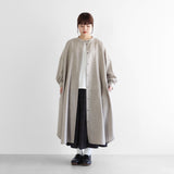 “HUIS×尾州”ウールトロバルーンスリーブワンピース【レディス】U212