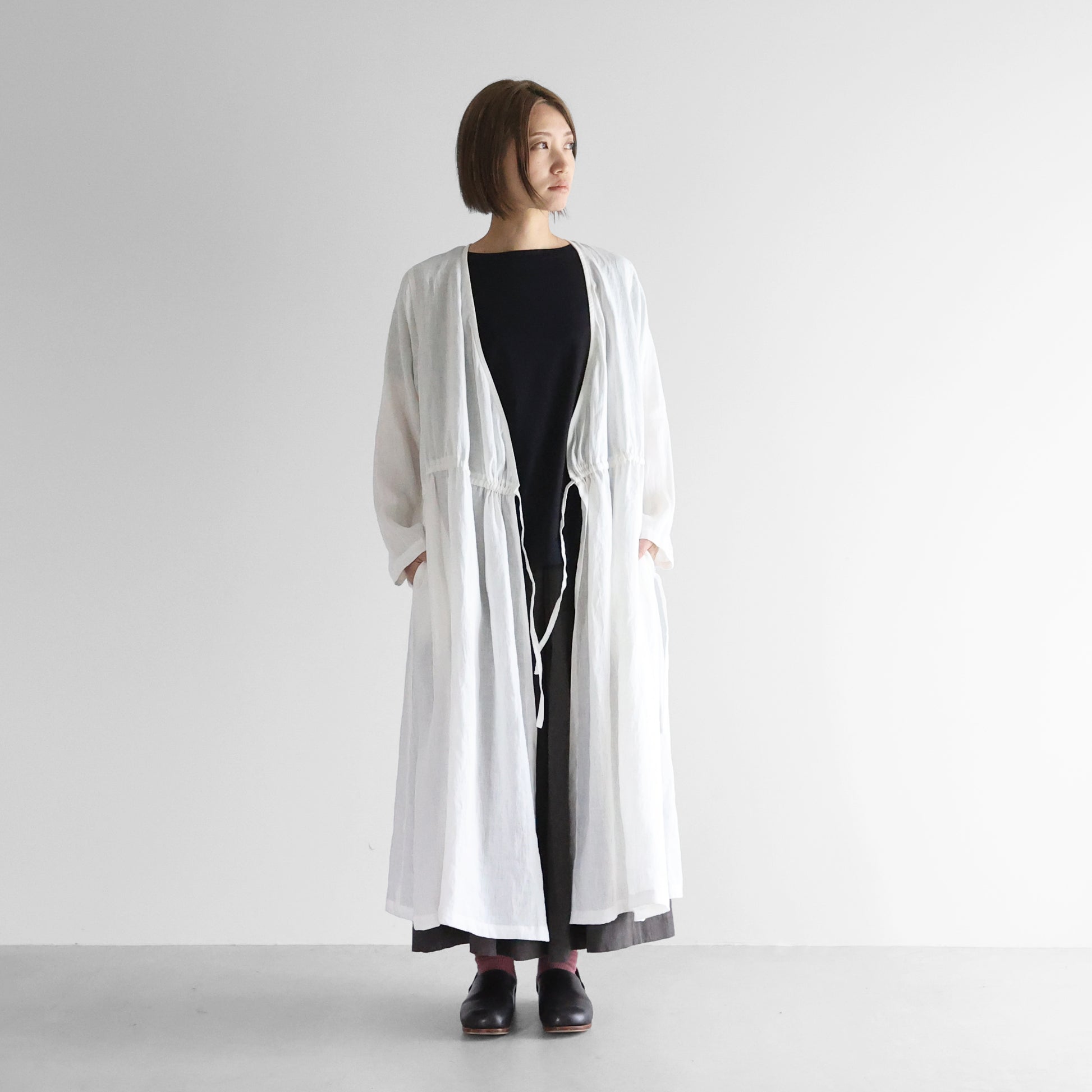 シャトルリネンカシュクールワンピース【レディス】U208