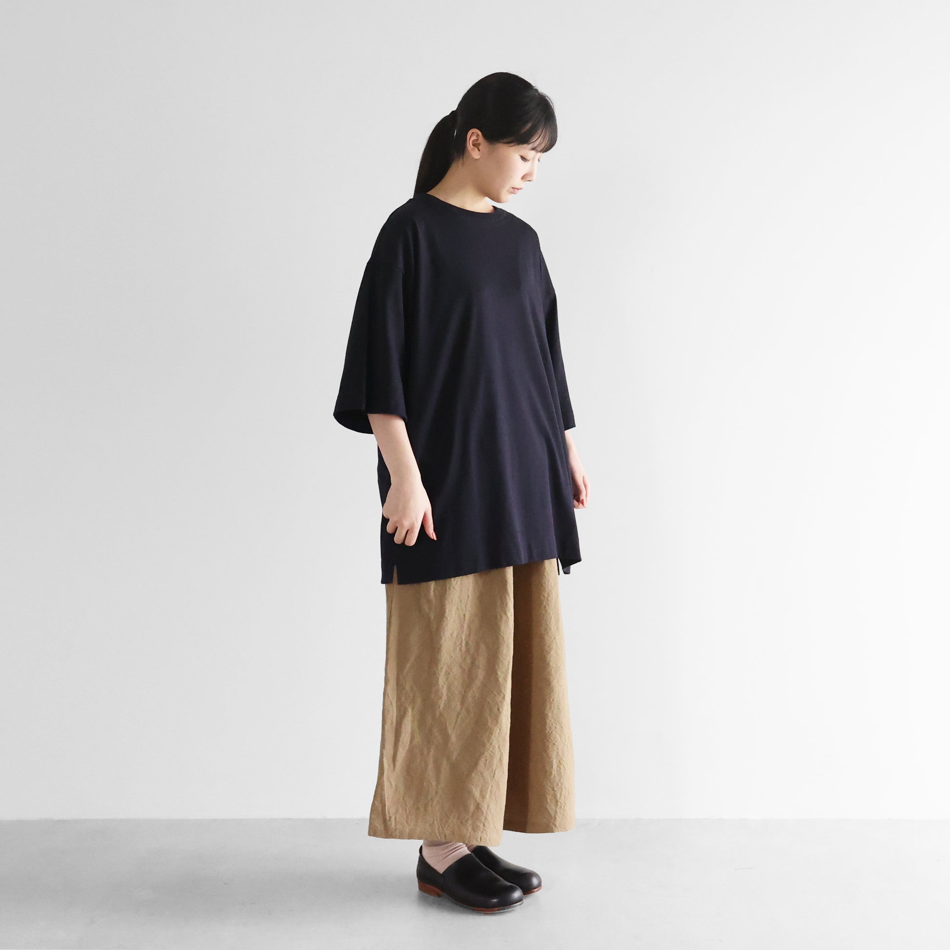［HUIS in house］SUVIN COTTONスタンダードTシャツL【ユニセックス】CS110L
