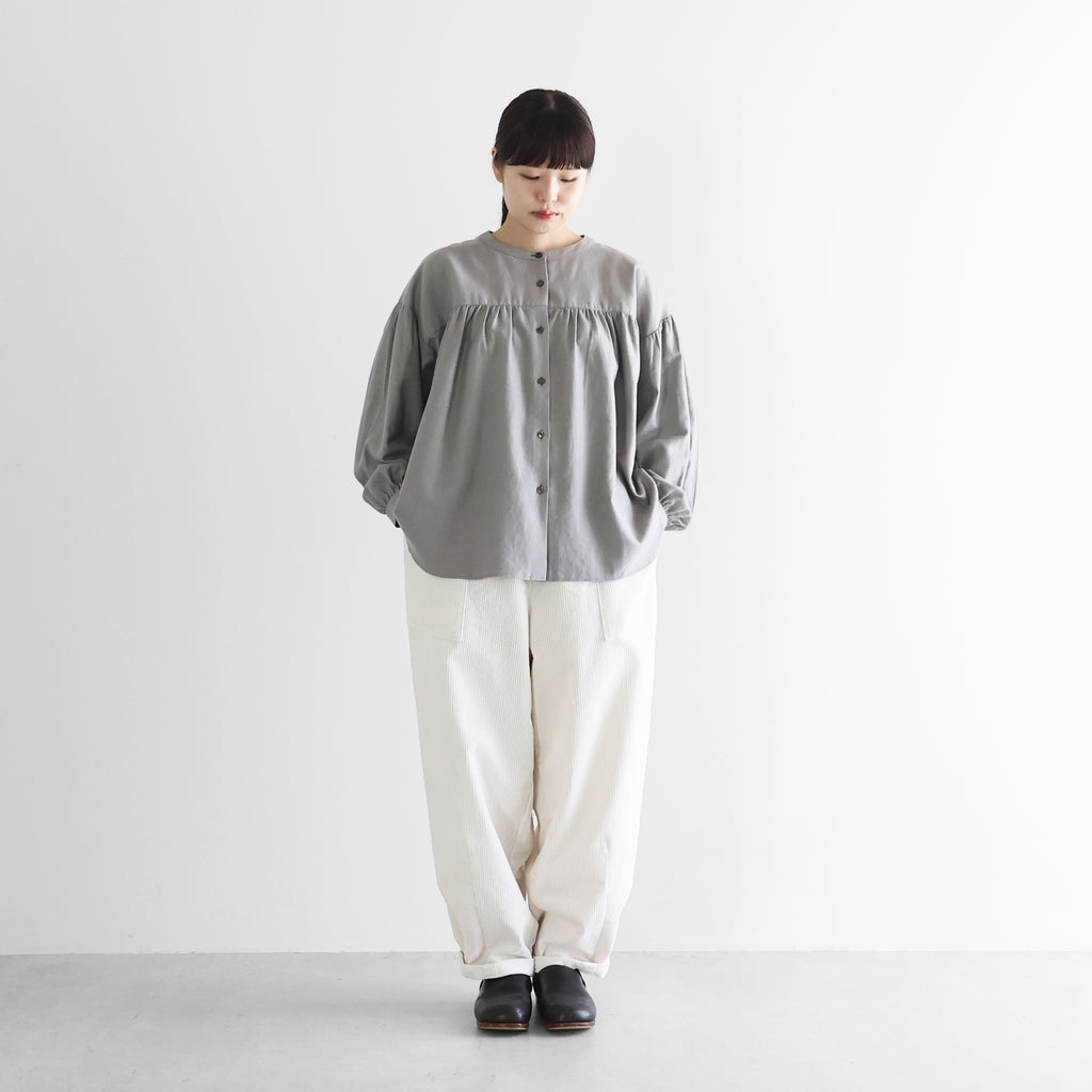 【暮らしのおへそ一田さん×HUISコラボ】コーデュロイバルーンパンツロング【ユニセックス】IH506L