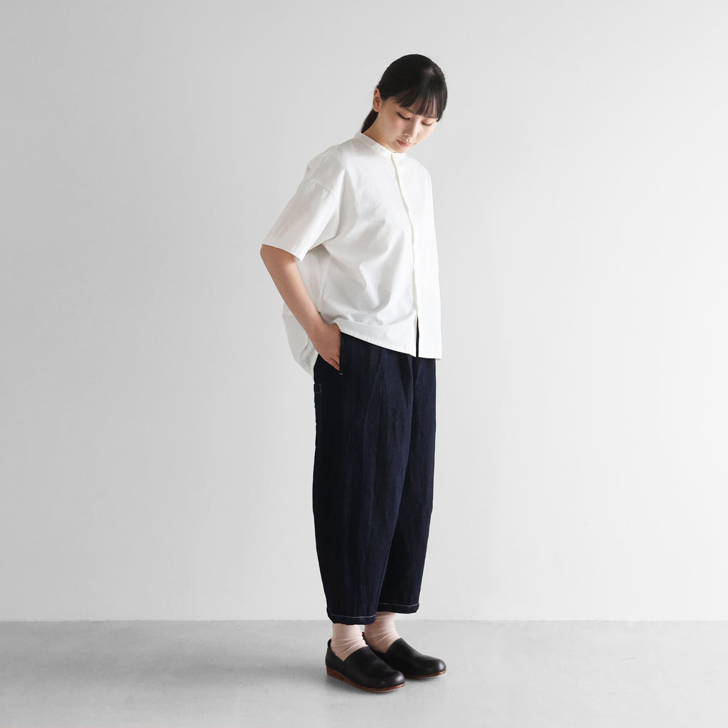 “HUIS×三備”綿麻シャトルデニムバルーンパンツ【ユニセックス】506