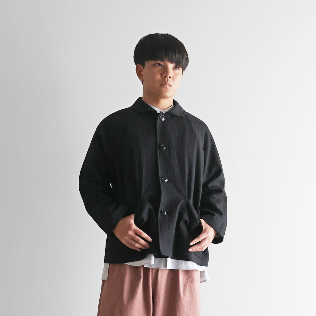 オールドレピア天日干しラミーリネンショートコート【ユニセックス】319