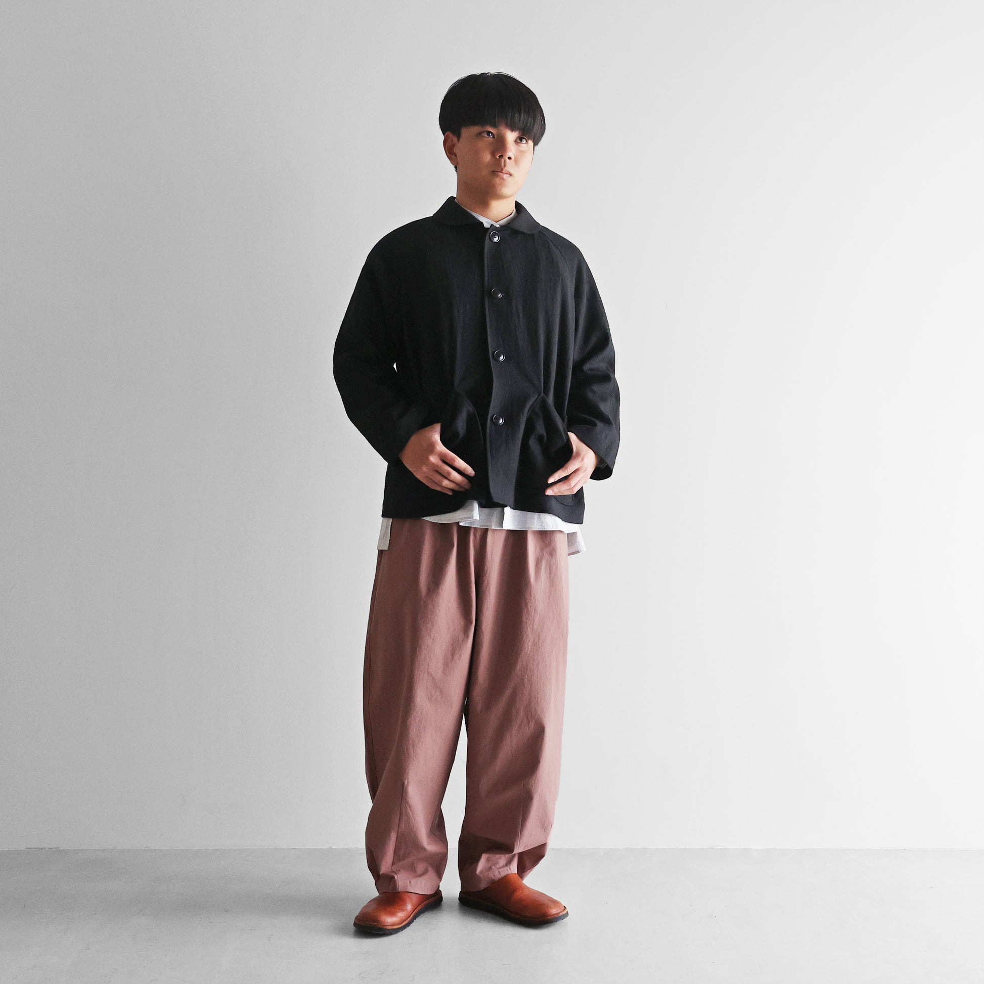 オールドレピア天日干しラミーリネンショートコート【ユニセックス】319