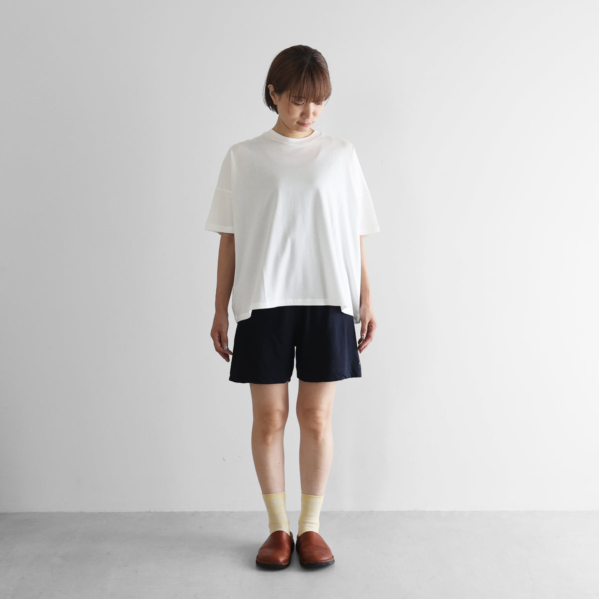 HUIS×yohakuスーピマ強燃天竺ペチパンツ兼ハーフパンツ【ユニセックス】HY501