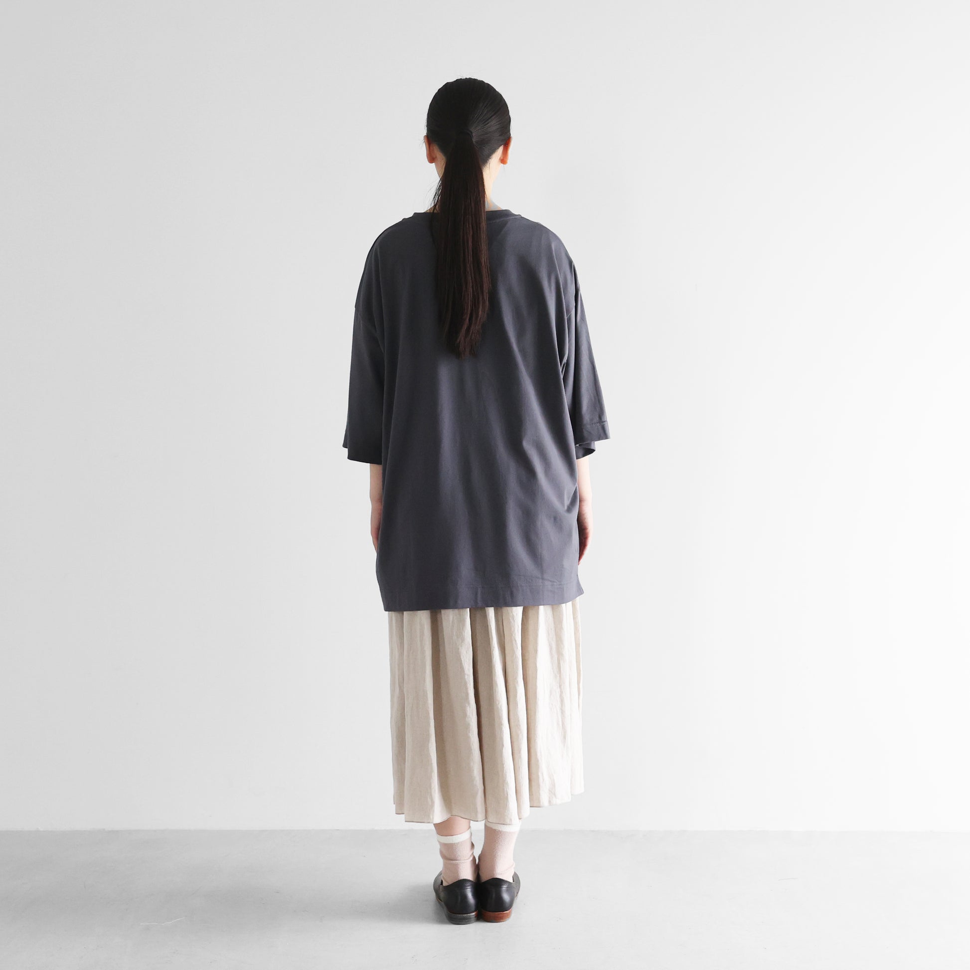 ［HUIS in house］SUVIN COTTONスタンダードTシャツL【ユニセックス】CS110L