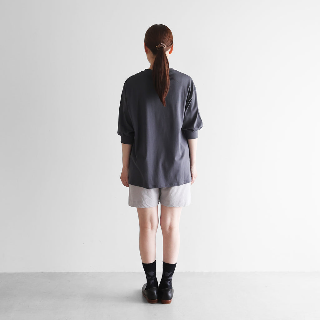 HUIS×yohakuスーピマ強燃天竺ペチパンツ兼ハーフパンツ【ユニセックス】HY501