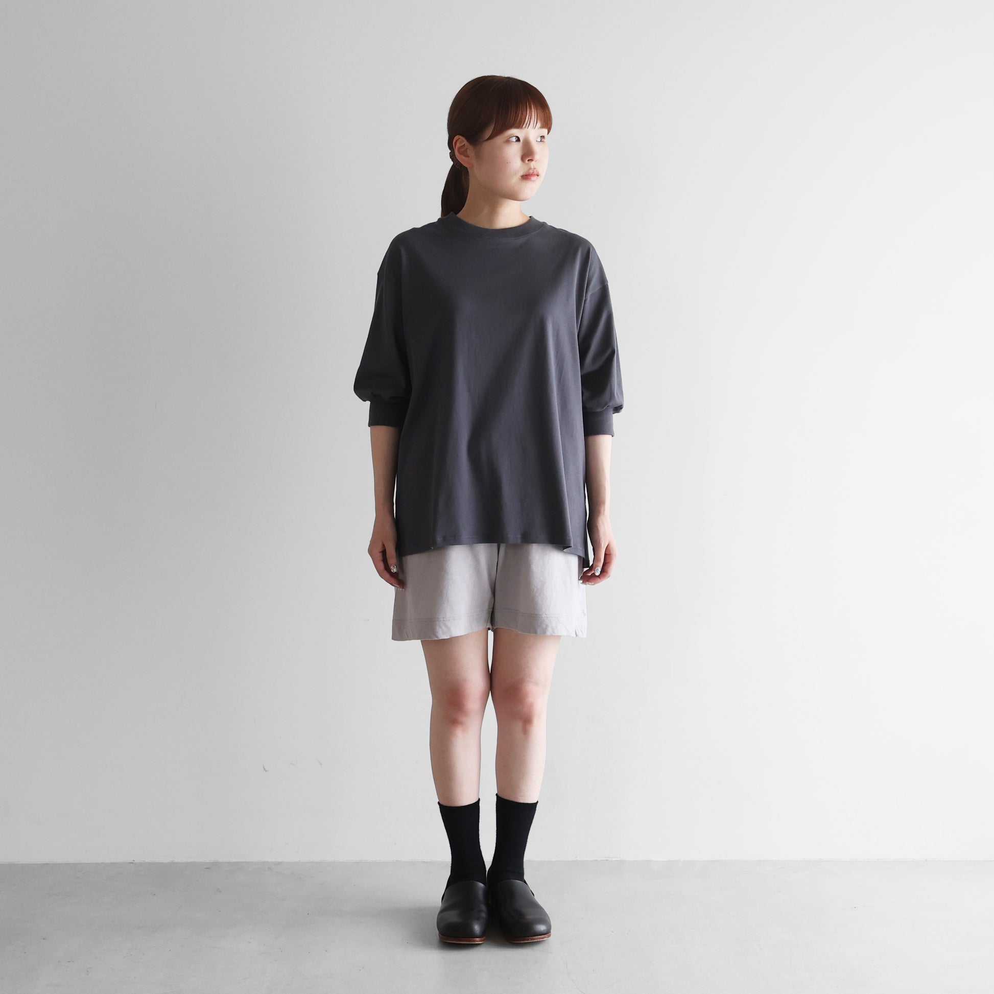 HUIS×yohakuスーピマ強燃天竺ペチパンツ兼ハーフパンツ【ユニセックス】HY501