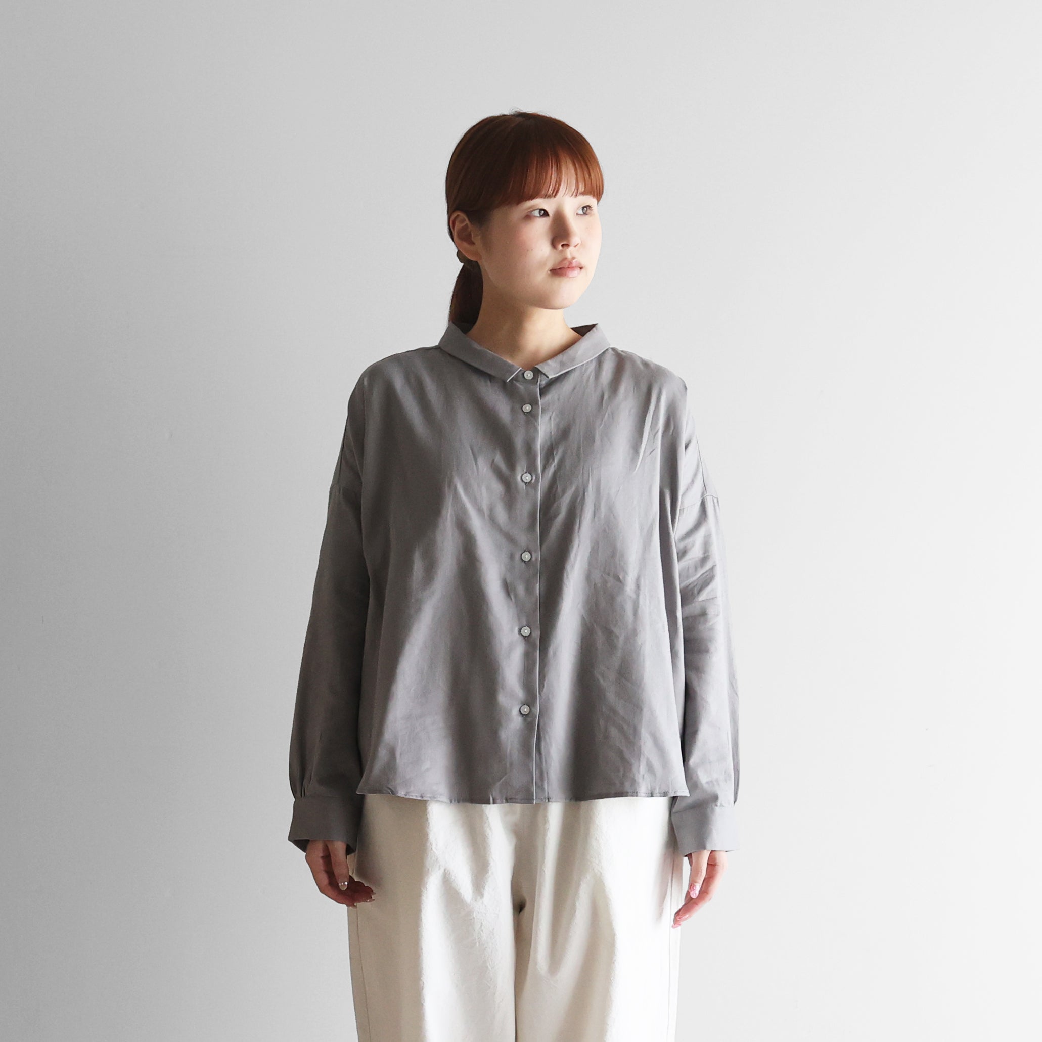 やわらかサテンワイドブラウス【レディス】U102 – HUIS onlinestore