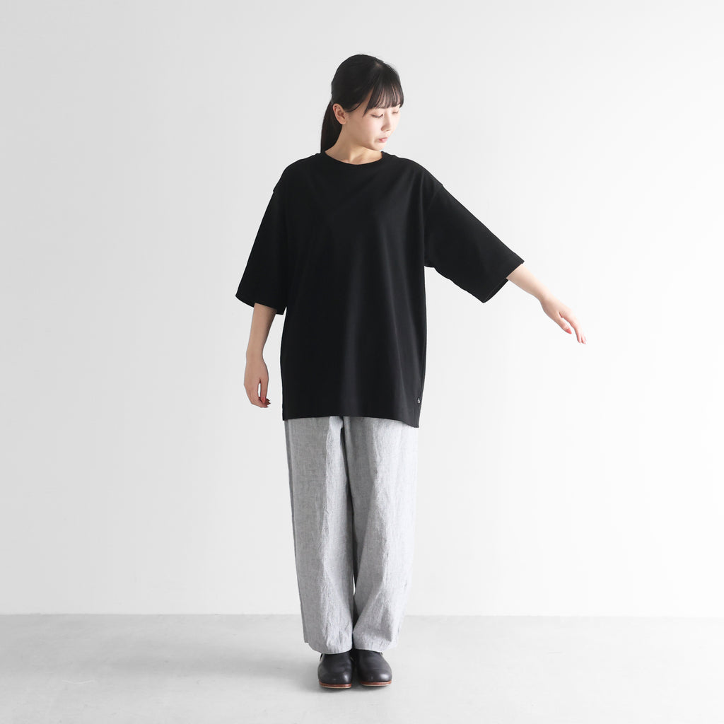 ［HUIS in house］綿麻天竺スタンダードTシャツ【ユニセックス】CS110