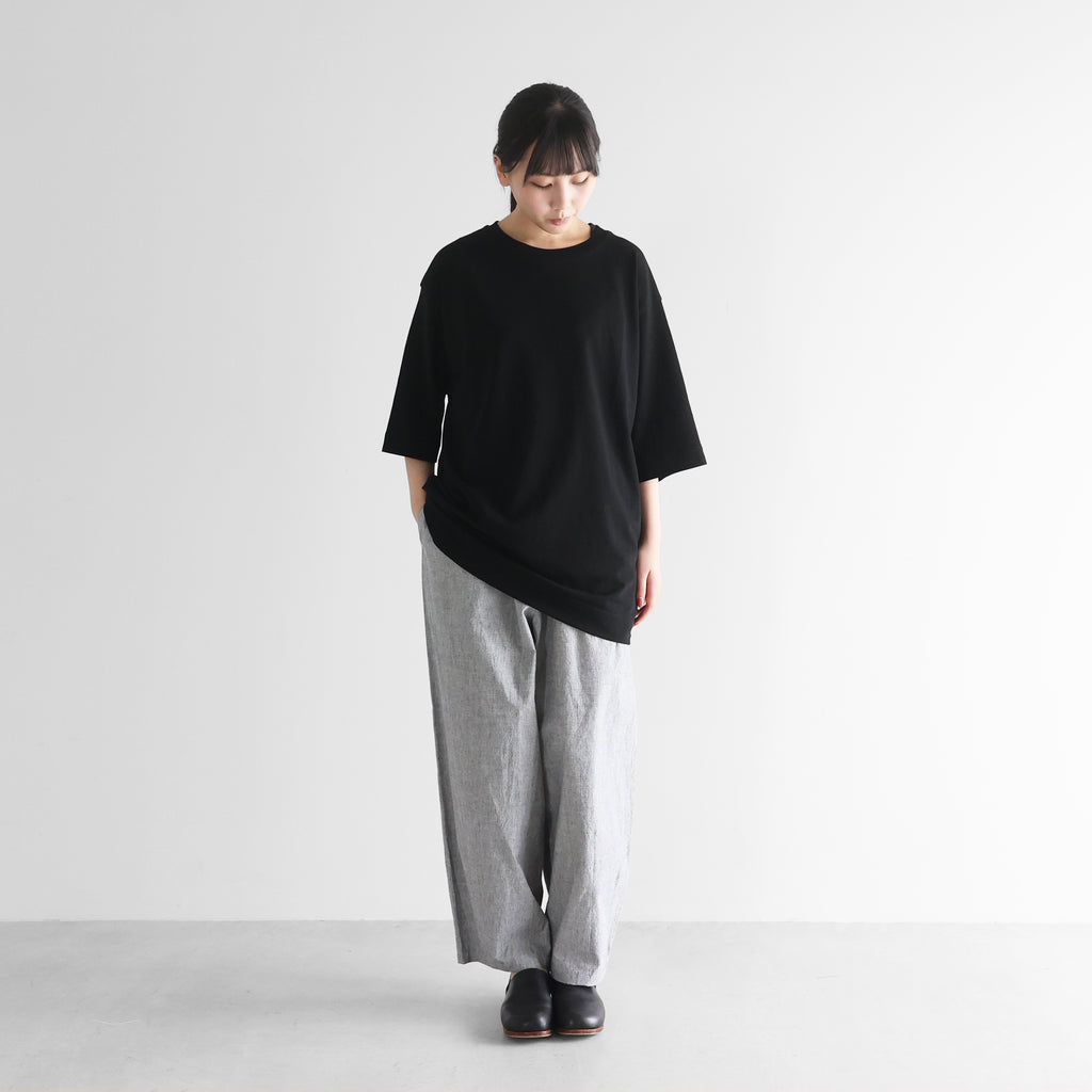 ［HUIS in house］綿麻天竺スタンダードTシャツ【ユニセックス】CS110
