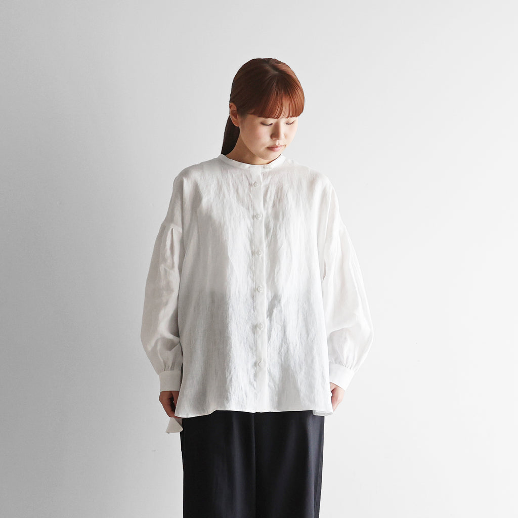 シャトルリネンバルーンスリーブブラウス【レディス】U114