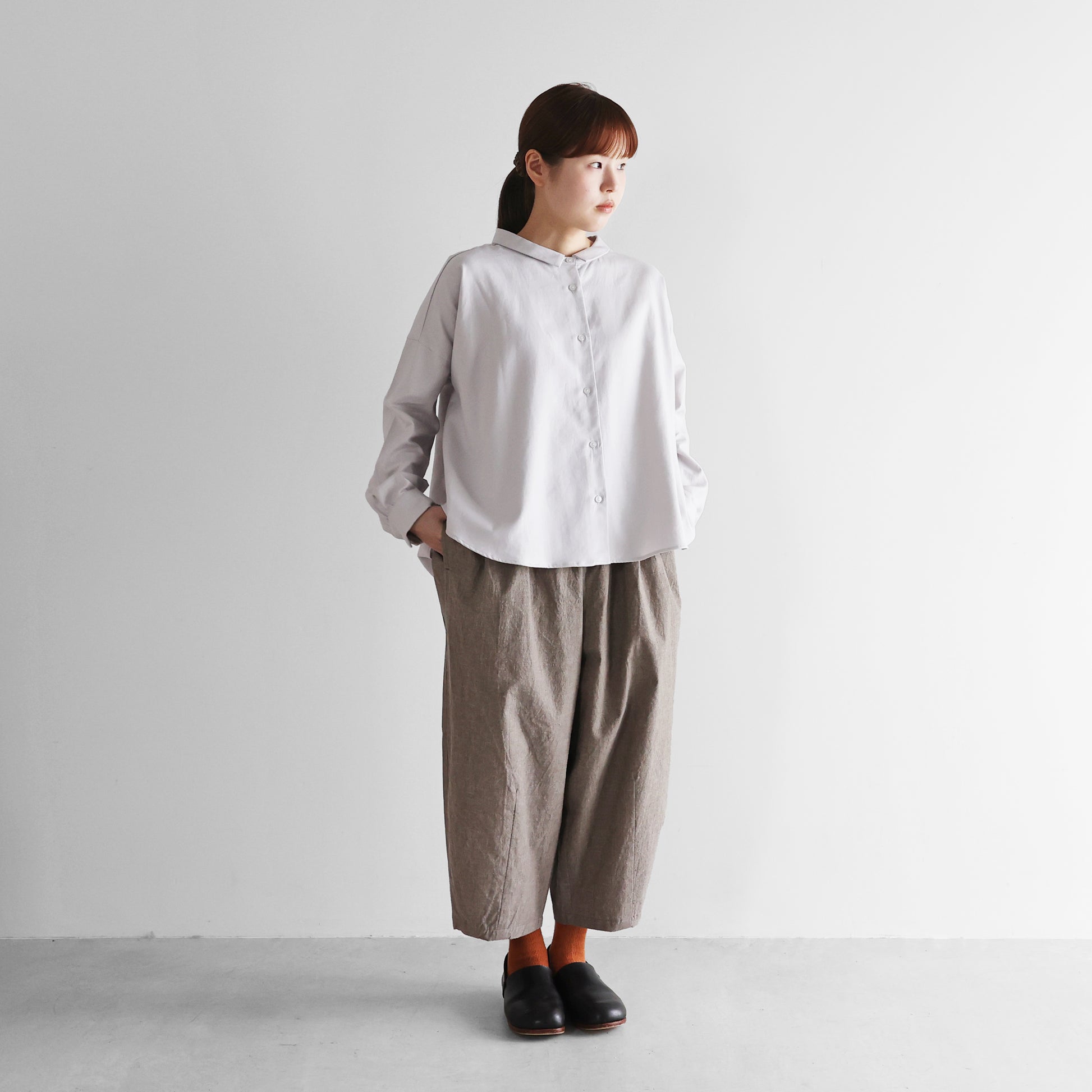 綿麻バフクロスバルーンパンツ【ユニセックス】506