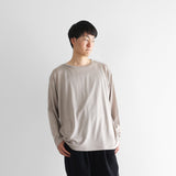 ［HUIS in house］メリノオプティモウォッシャブルウール天竺長袖カットソー【ユニセックス】CS201L