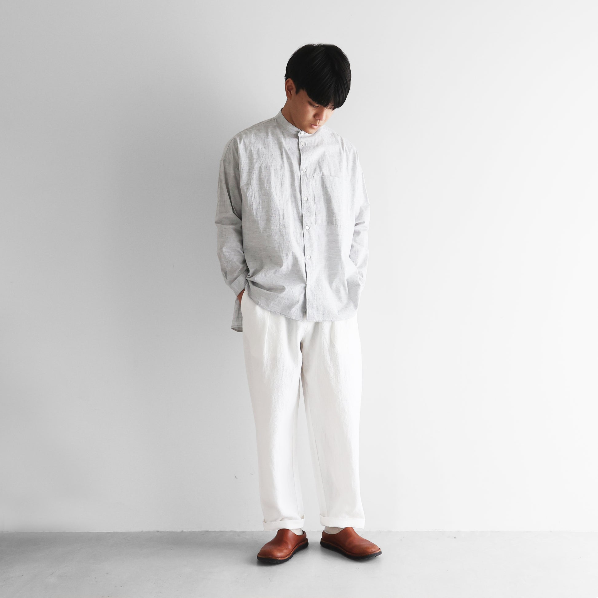 オールドレピア天日干しラミーリネンセミワイドパンツ【ユニセックス】512
