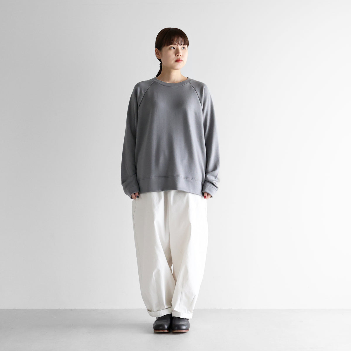 ［HUIS in house］メリノオプティモウォッシャブルウールプレーンプルオーバー【ユニセックス】SW204