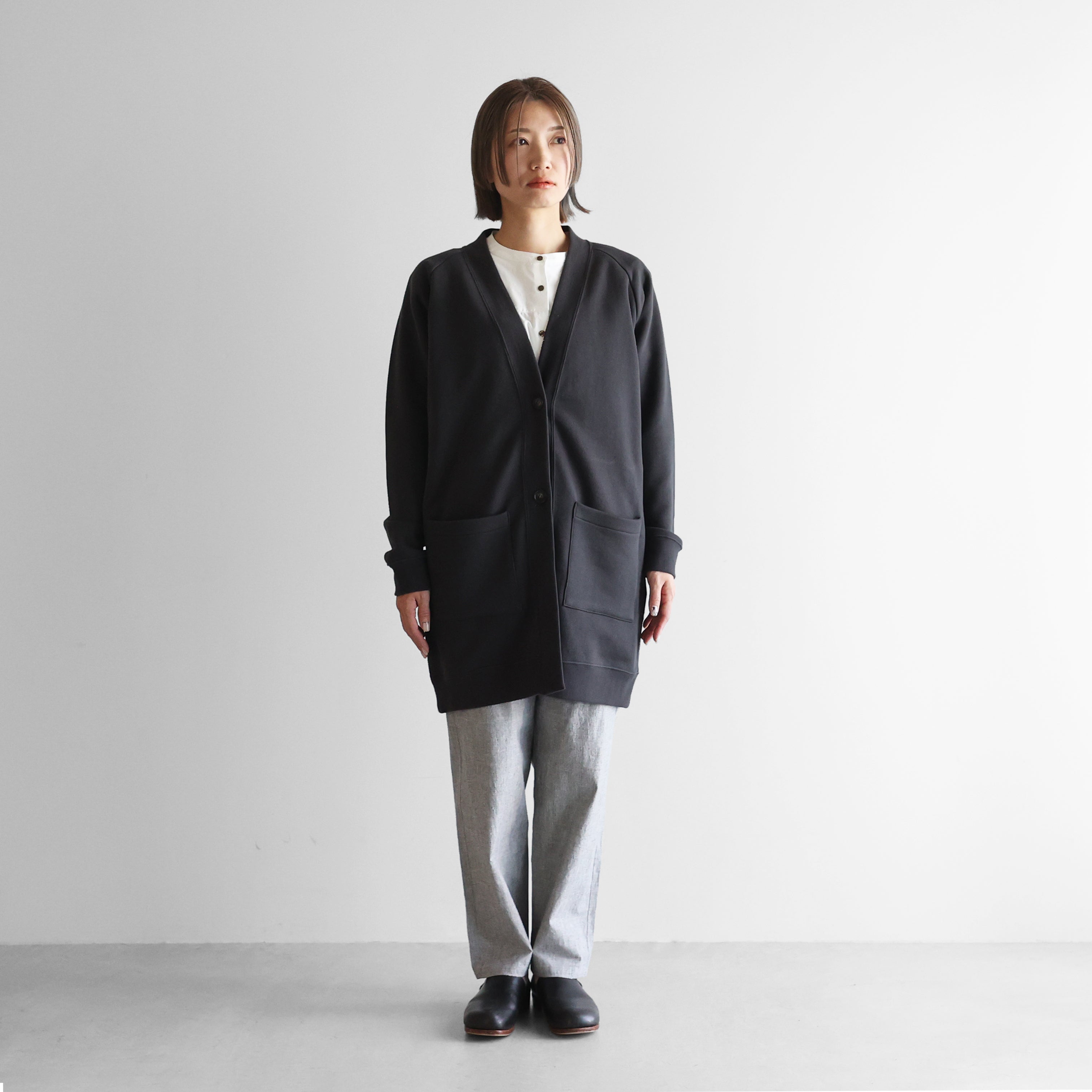 HUIS in house］SUVINスウェットロングカーディガン【ユニセックス