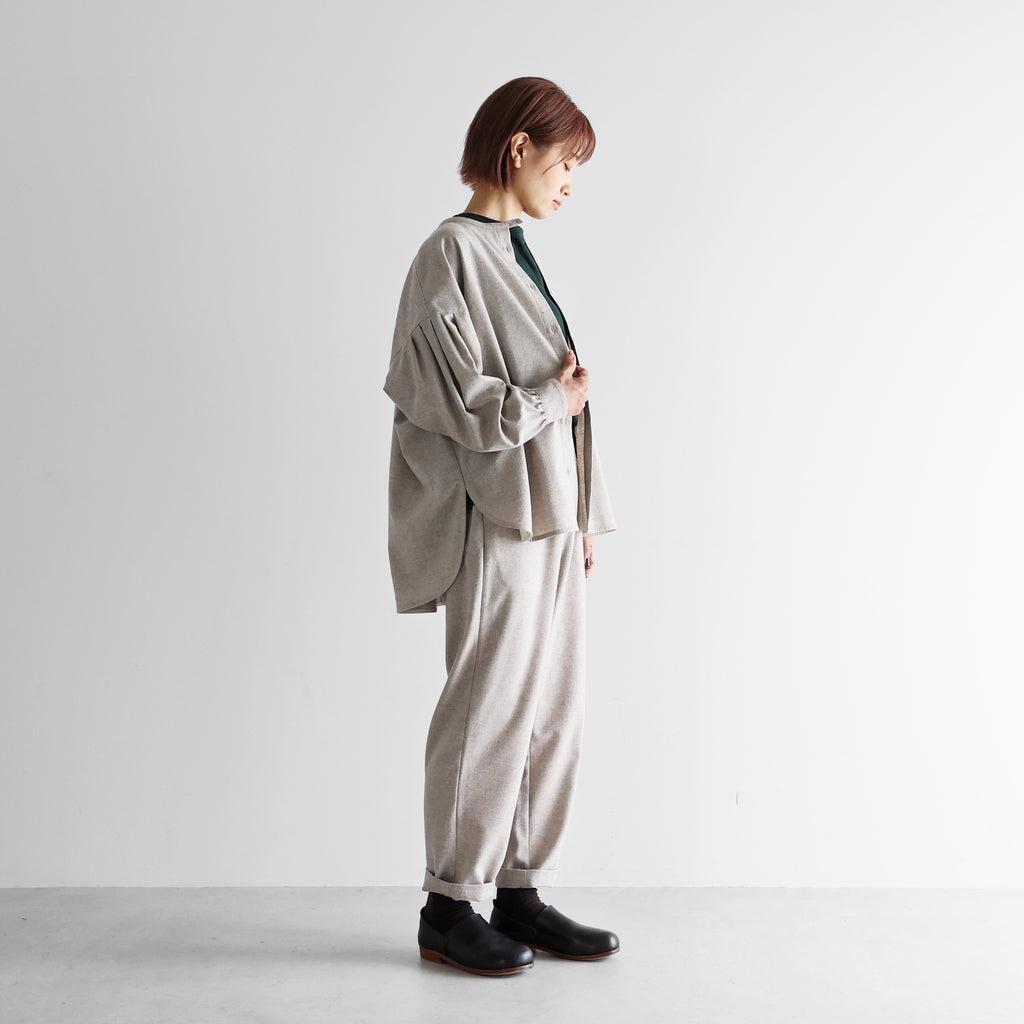 “HUIS×尾州”ウールトロイージープレーンパンツ【ユニセックス】510