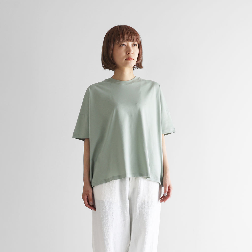 ［HUIS in house］SUVIN COTTON半袖スクエアワイドカットソーHF【レディス】CS208HF