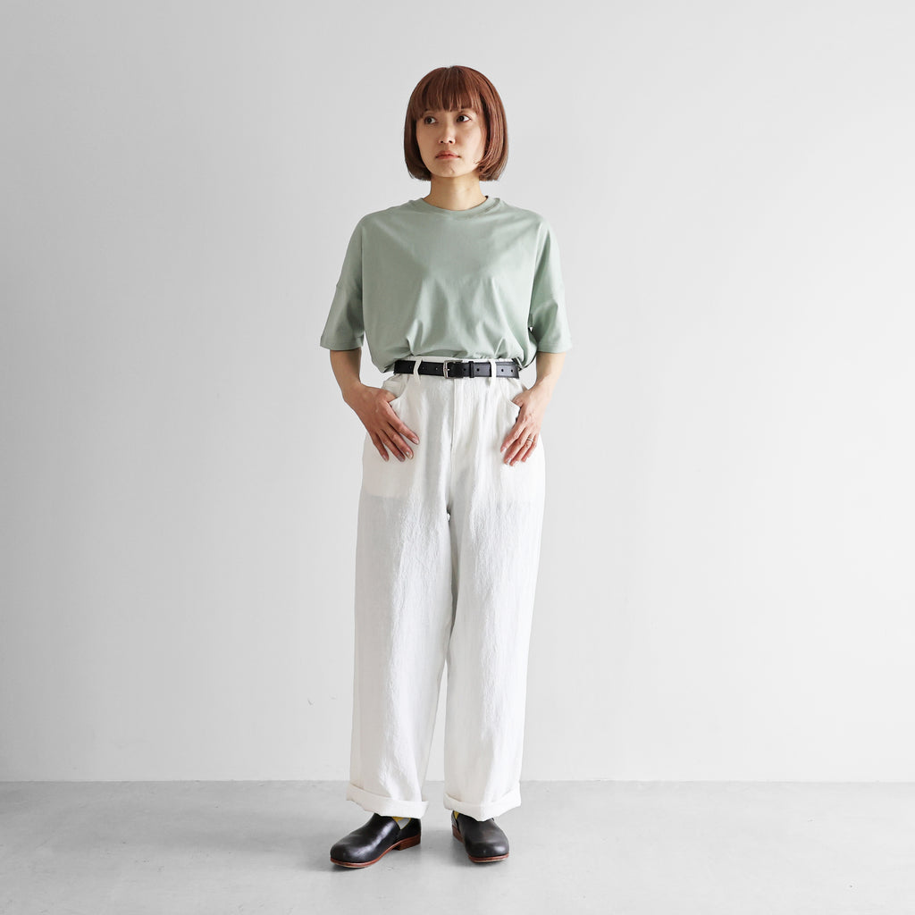 オールドレピア天日干しラミーリネンワイドストレートワークパンツ【ユニセックス】515