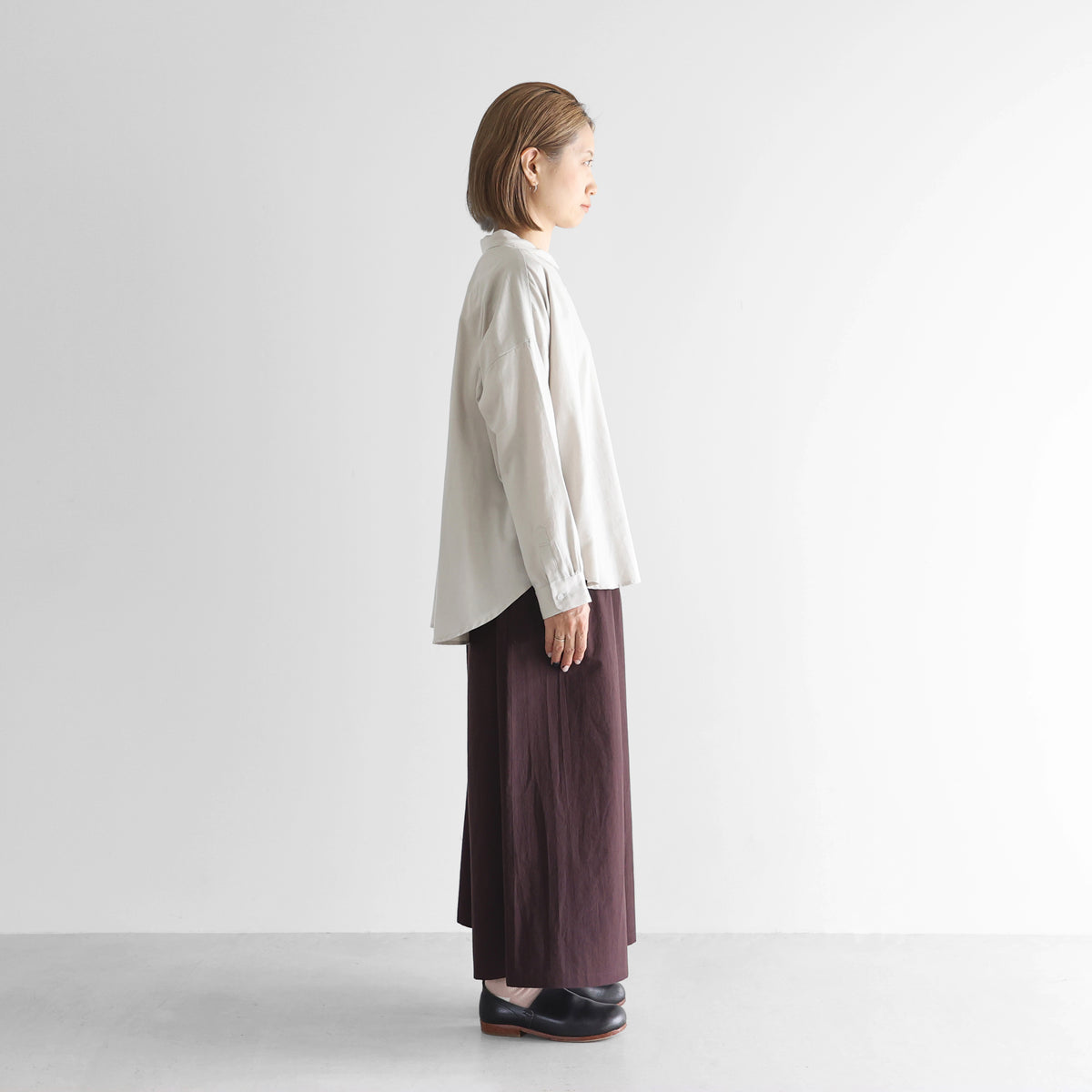 綿ウールタイプライタークロススカートパンツL【ユニセックス】505L