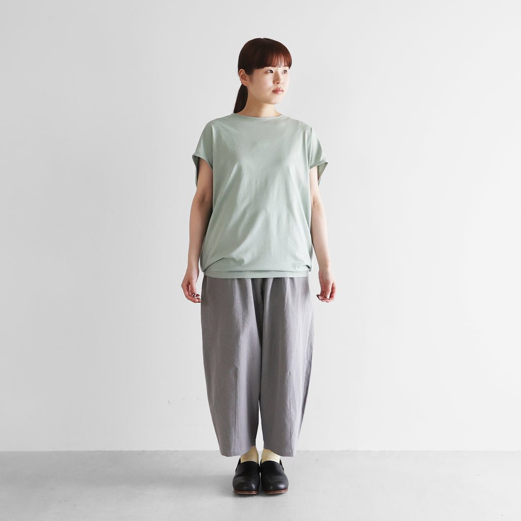 ［HUIS in house］SUVIN COTTONフレンチスリーブコクーンカットソー【レディス】CS108