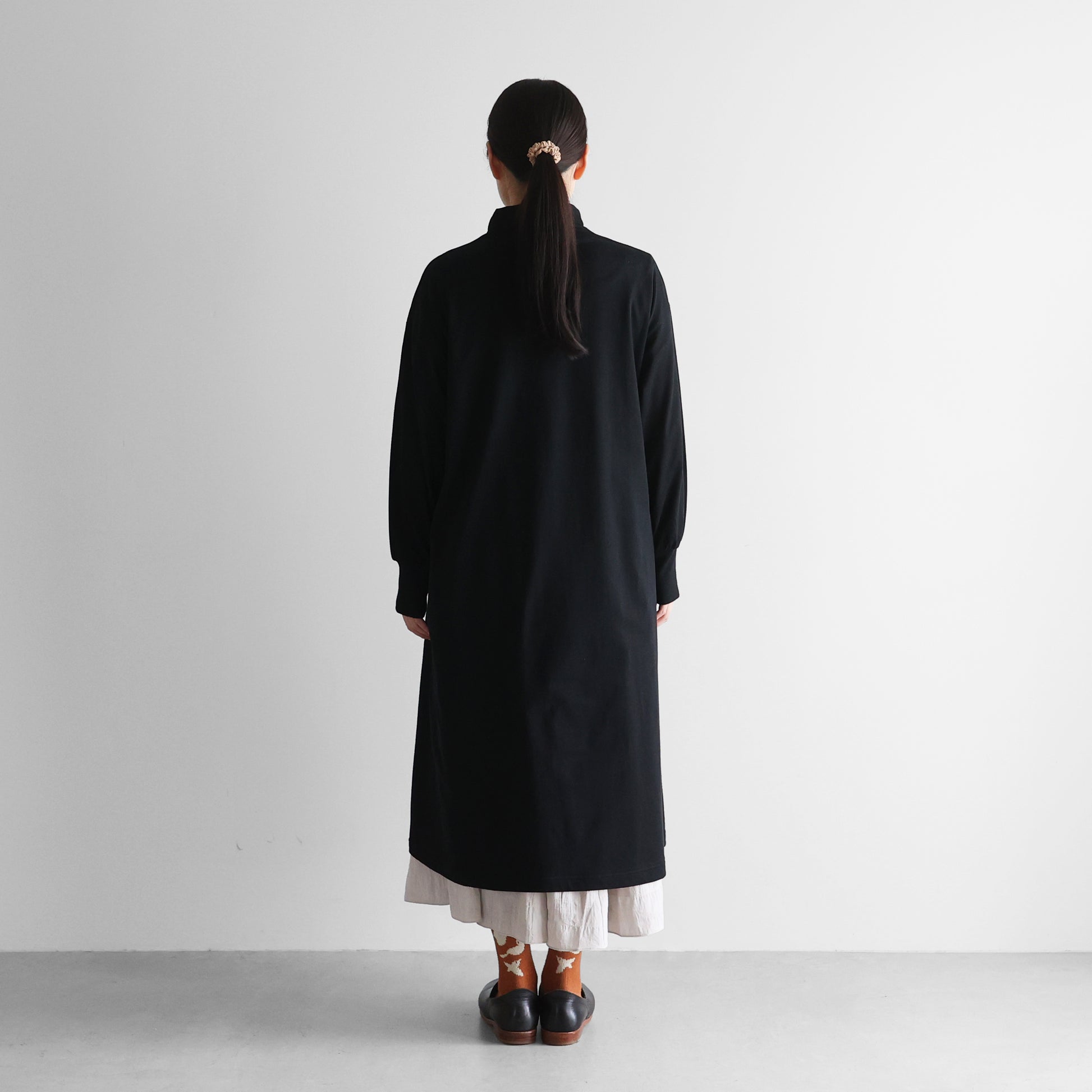 ［HUIS in house］SUVIN COTTONタートルネックワンピース【レディス】CS306