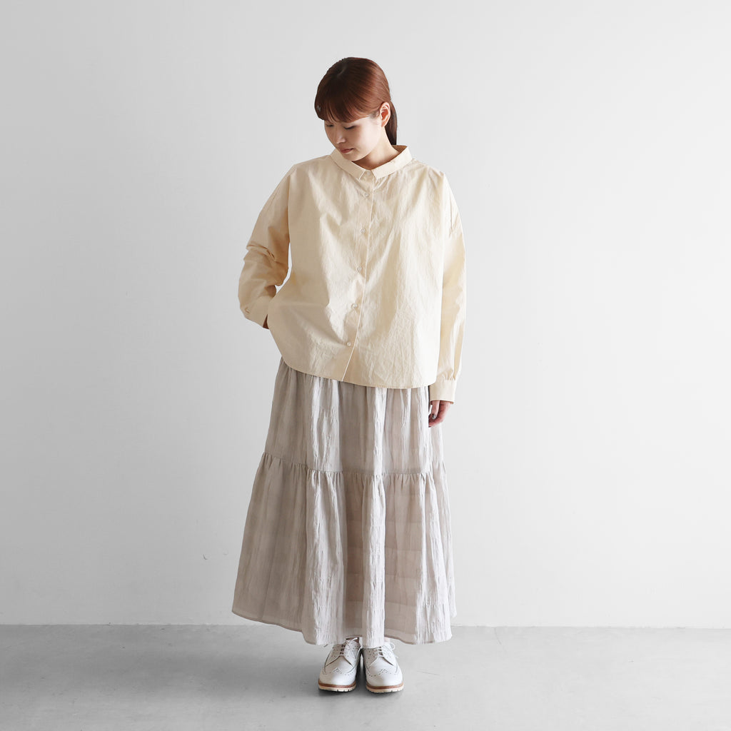 ばちばちタイプライタークロスワイドブラウス【レディス】U102