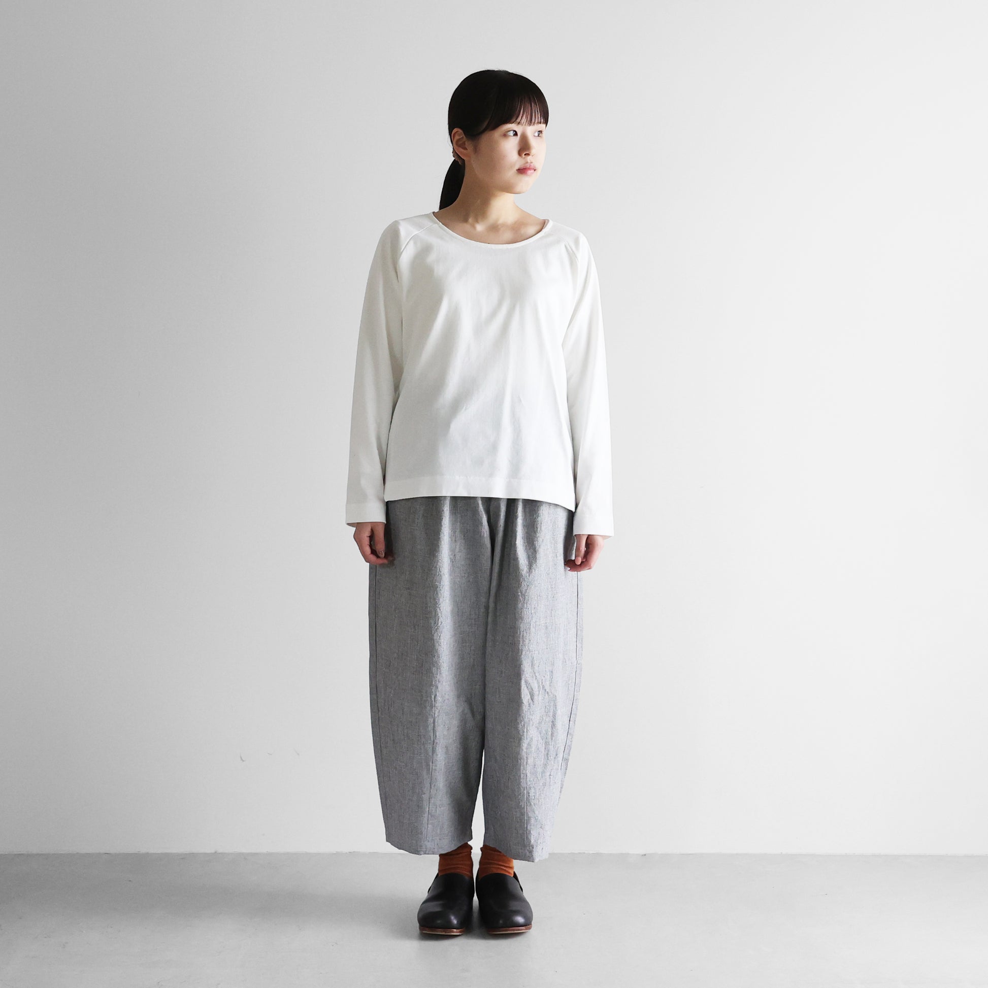 HUIS×yohaku吊り編みニットカットソー【ユニセックス】HY603