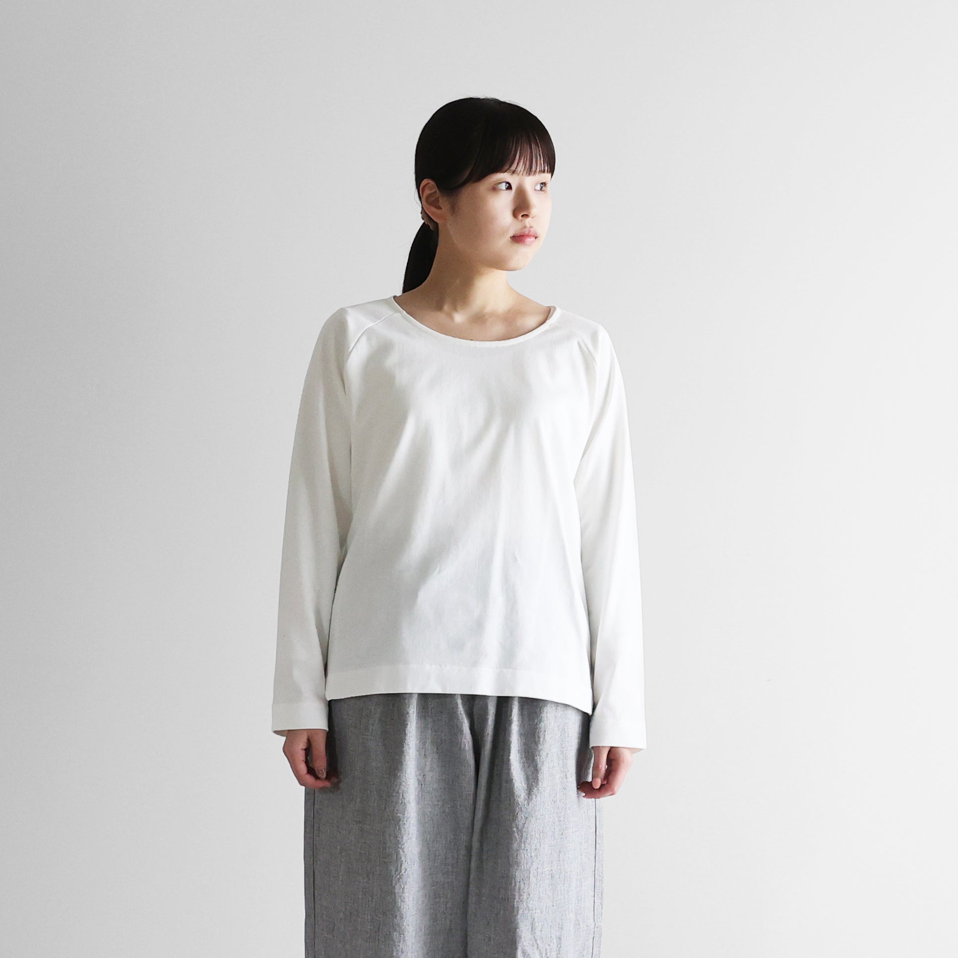 HUIS×yohaku吊り編みニットカットソー【ユニセックス】HY603