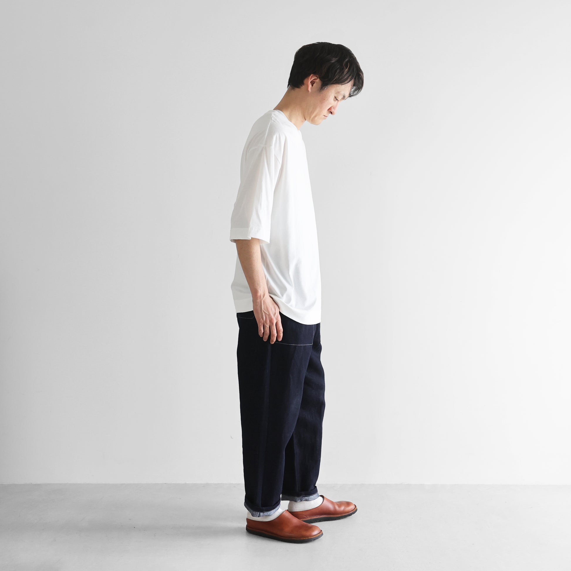 ［HUIS in house］SUVIN COTTONスタンダードTシャツ【ユニセックス】CS110