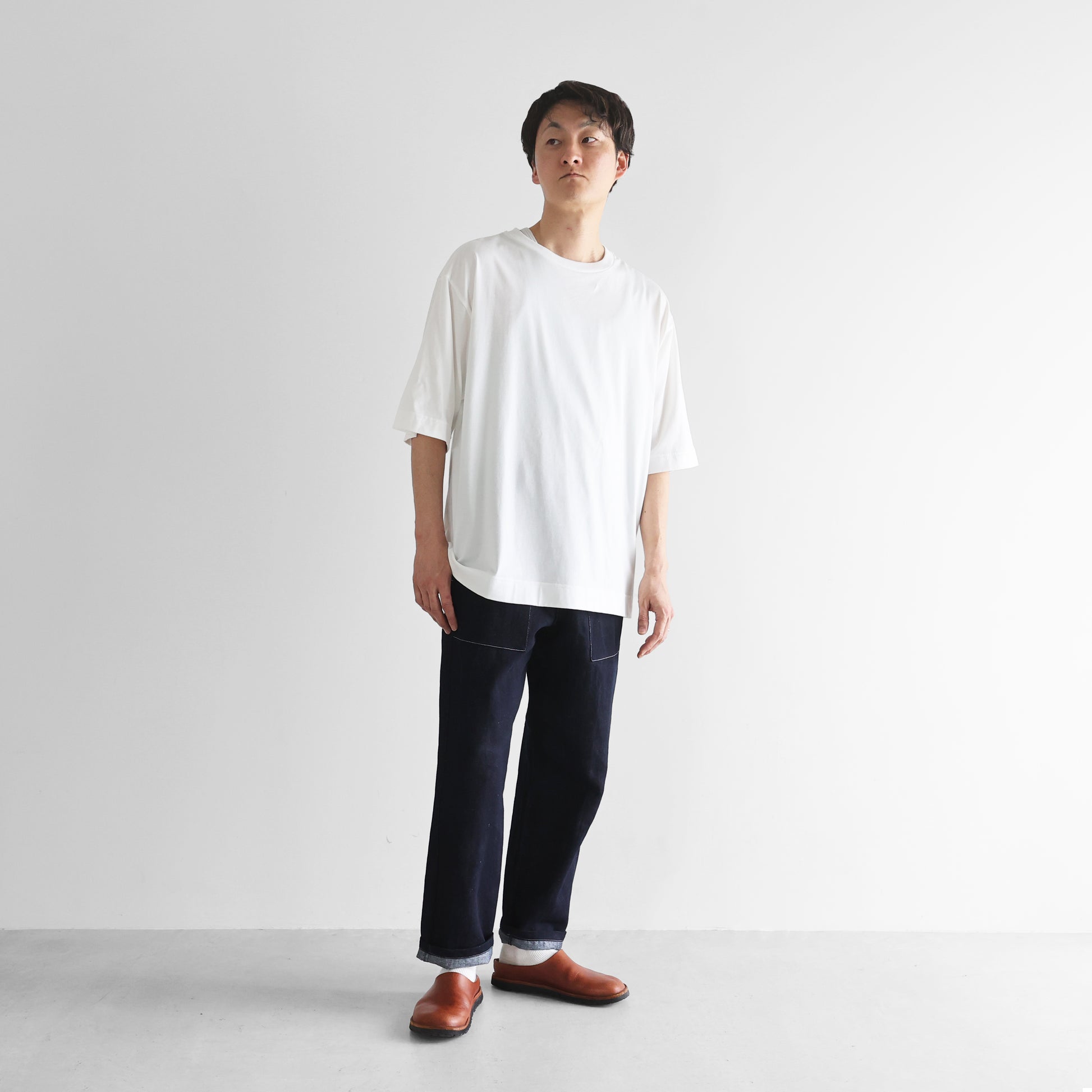 ［HUIS in house］SUVIN COTTONスタンダードTシャツ【ユニセックス】CS110