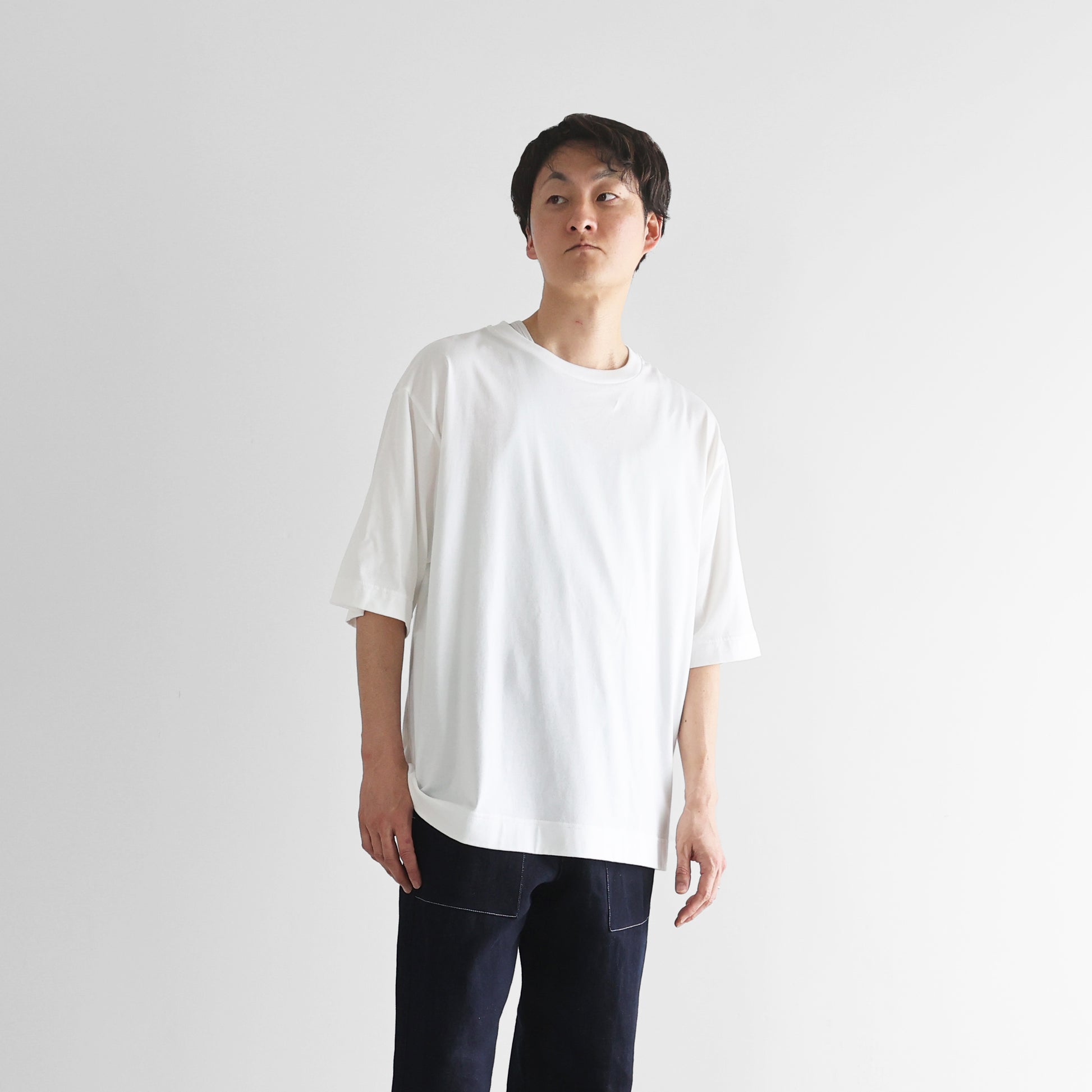 ［HUIS in house］SUVIN COTTONスタンダードTシャツ【ユニセックス】CS110