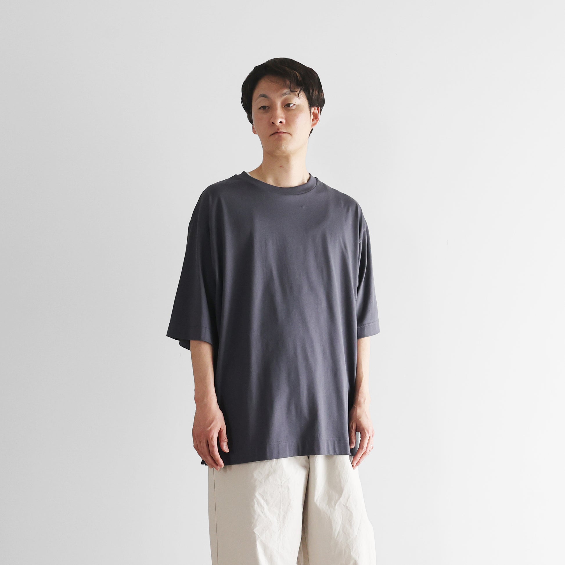［HUIS in house］SUVIN COTTONスタンダードTシャツL【ユニセックス】CS110L
