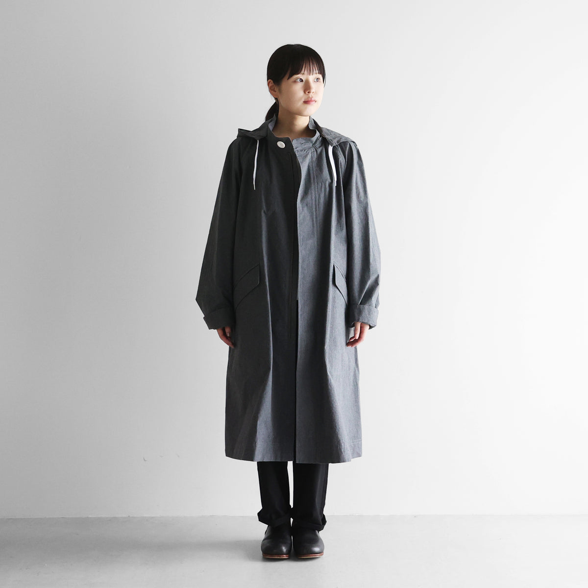 ダウンプルーフコットンパッカリングフードコートL【ユニセックス】304L