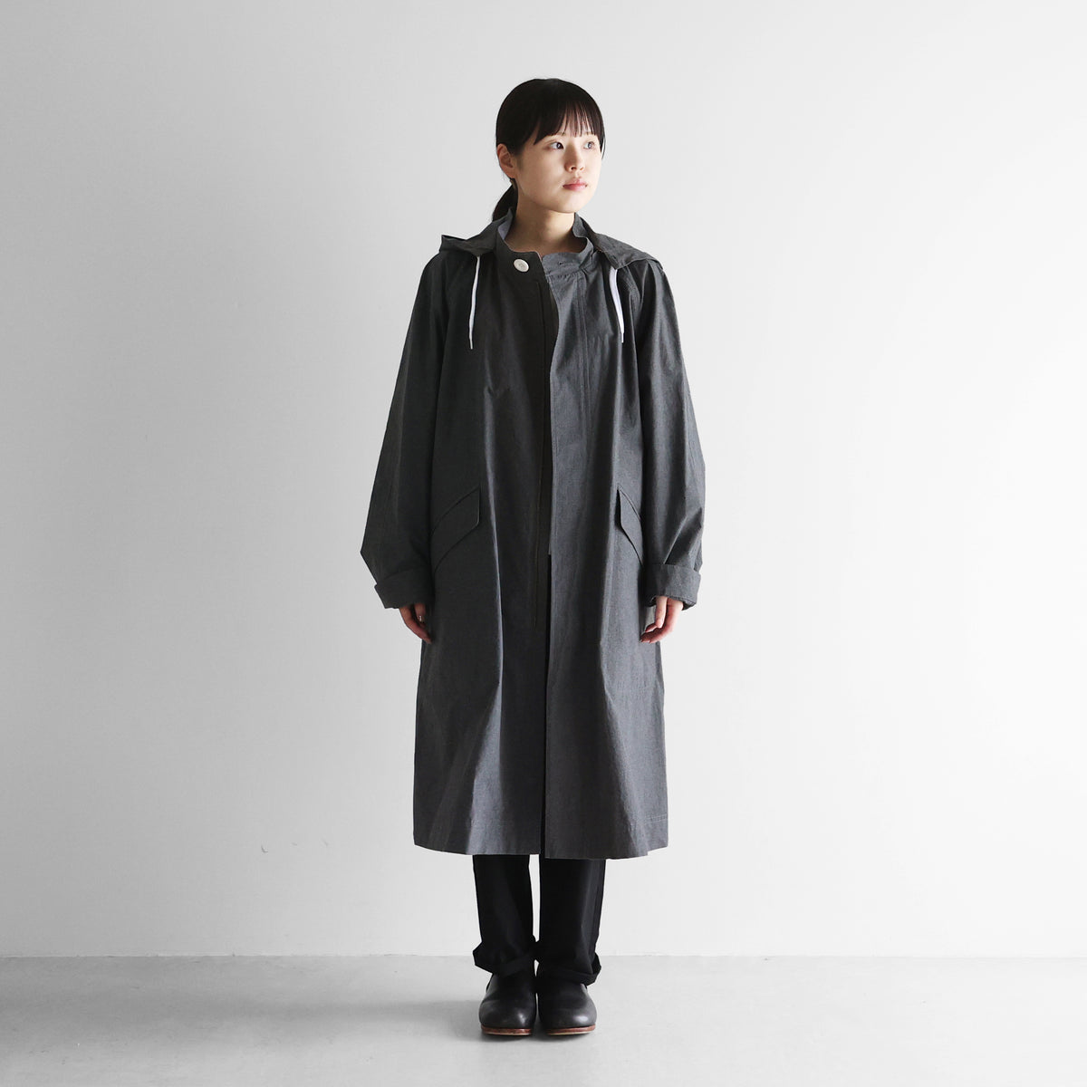 ダウンプルーフコットンパッカリングフードコートL【ユニセックス】304L