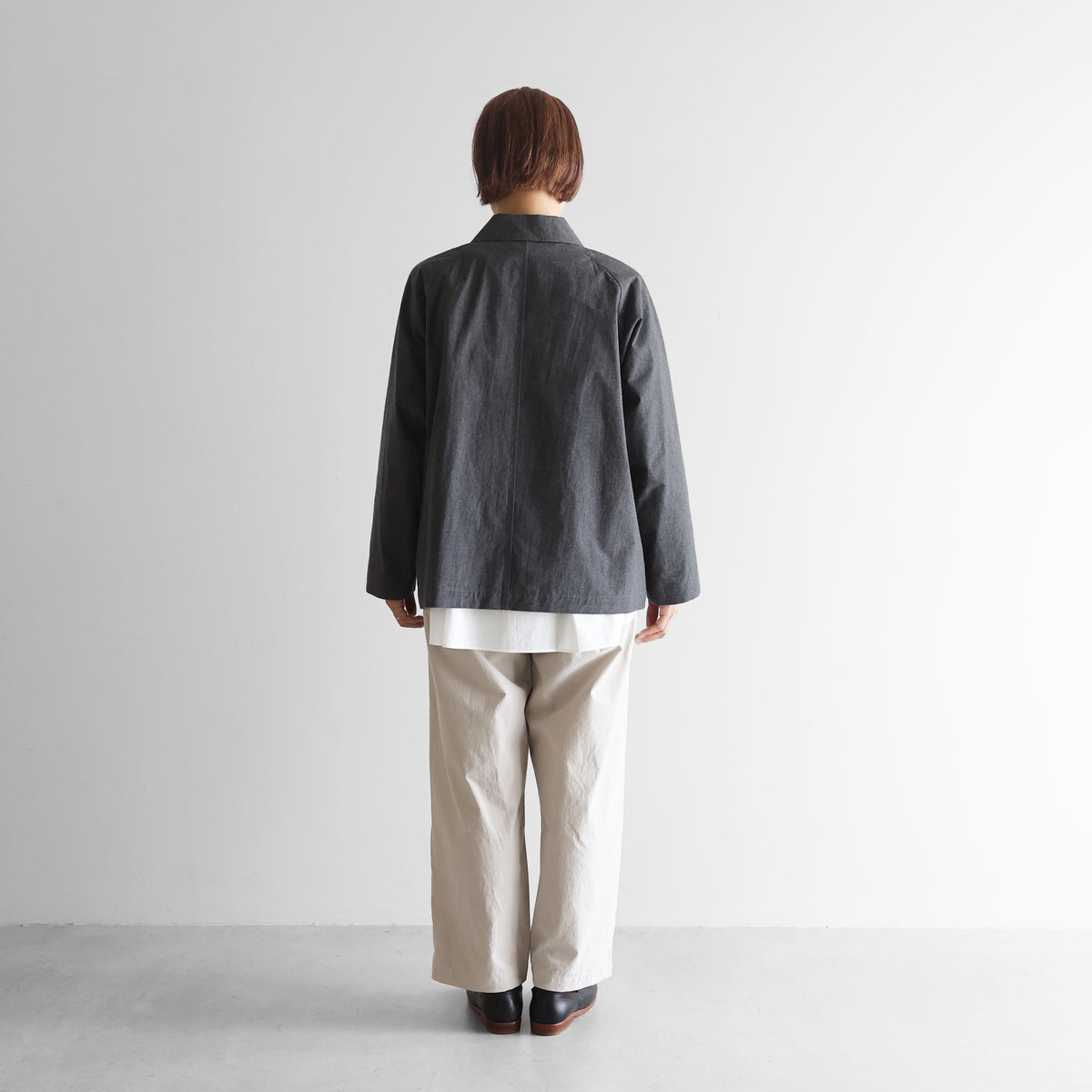 ダウンプルーフコットンショートコート【ユニセックス】319
