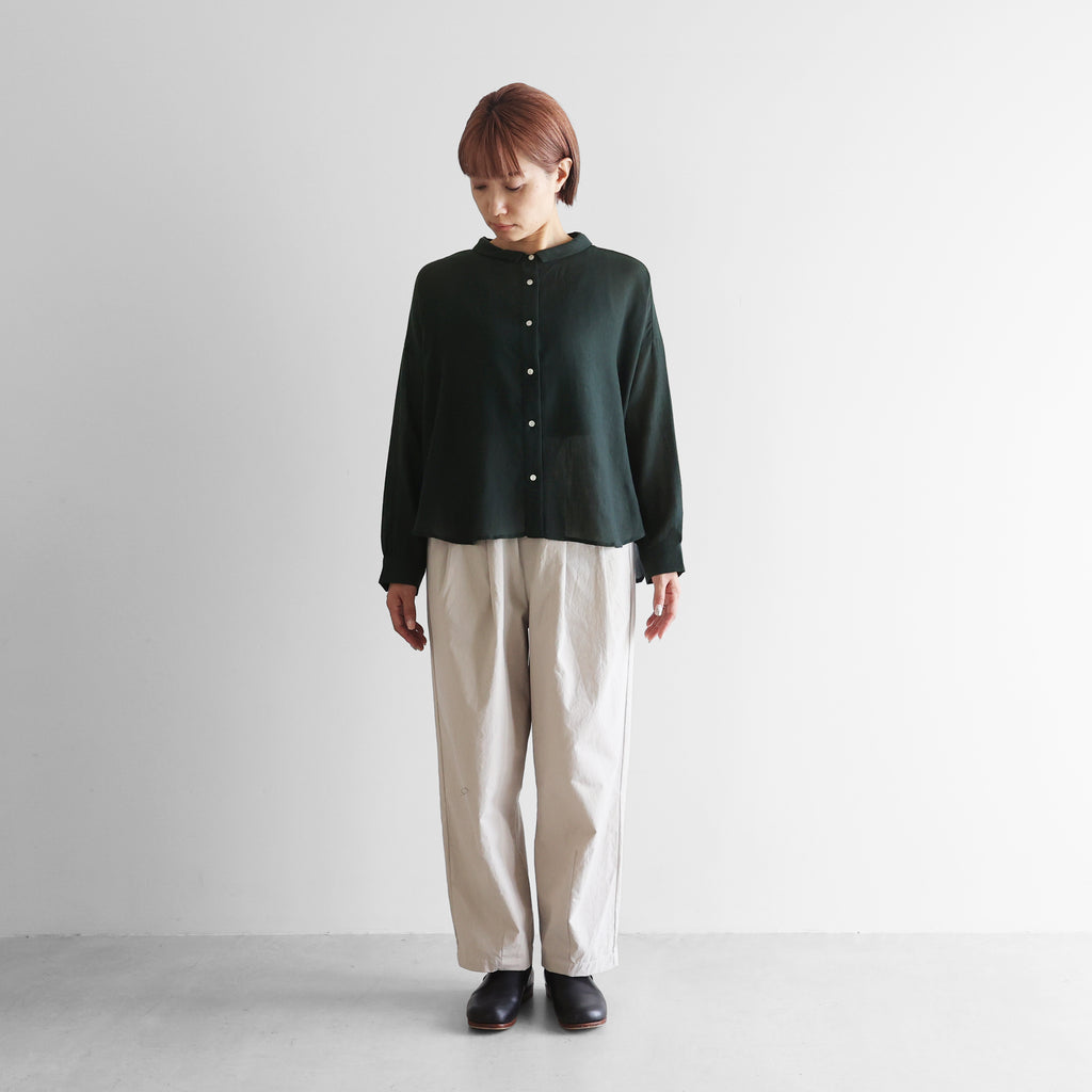 ウォッシャブルウールワイドブラウス【レディス】U102