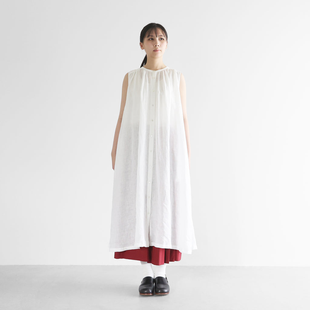 シャトルリネンライトノースリーブワンピース【レディス】U206