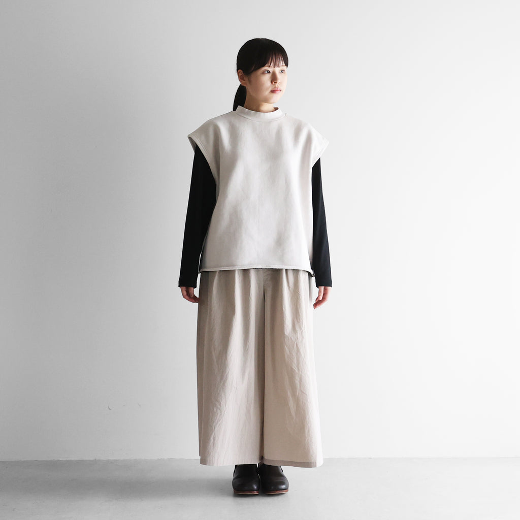 ［HUIS in house］SUVIN “裏ボア”スウェットベスト【レディス】SW603