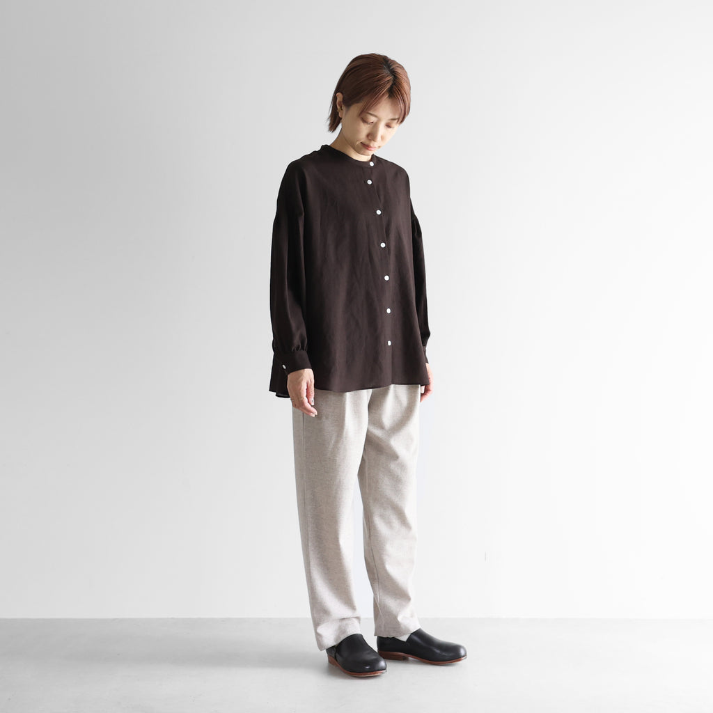“HUIS×尾州”ウールトロセミワイドパンツ【ユニセックス】512