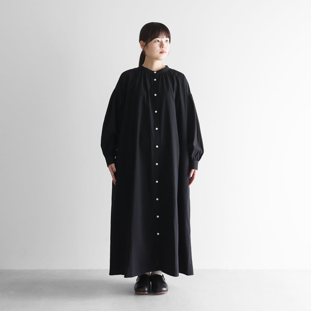 オーガニックコットンギャザーワンピース【レディス】U219