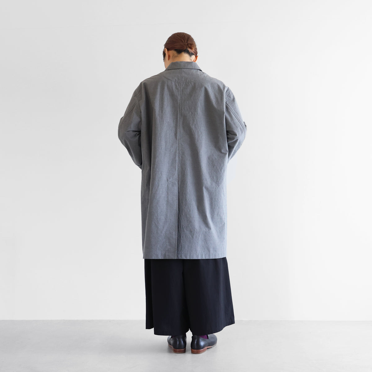 ウォッシャブルウールコットンショップコート【ユニセックス】302