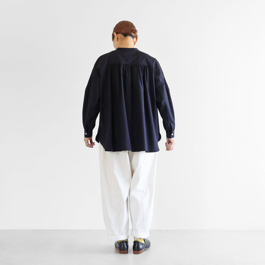 ギザコットンブロードバルーンスリーブブラウス【レディス】U114