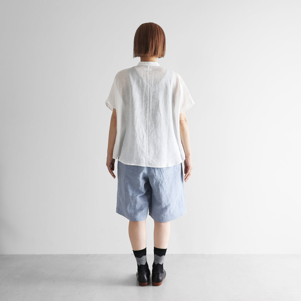 バンブーリネンワイドハーフパンツ【ユニセックス】514