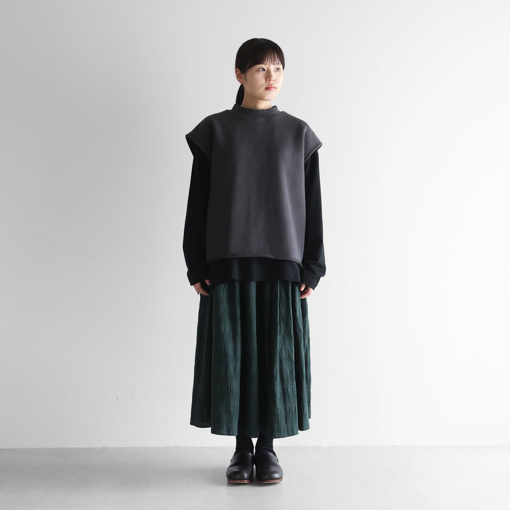 ［HUIS in house］SUVIN “裏ボア”スウェットベスト【レディス】SW603