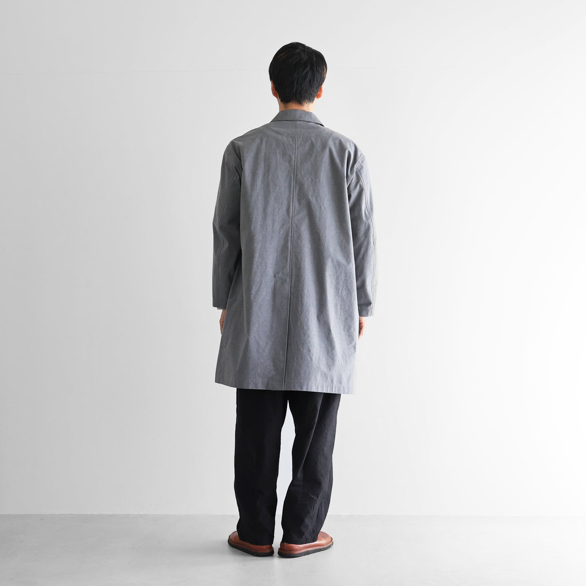 ウォッシャブルウールコットンショップコート【ユニセックス】302