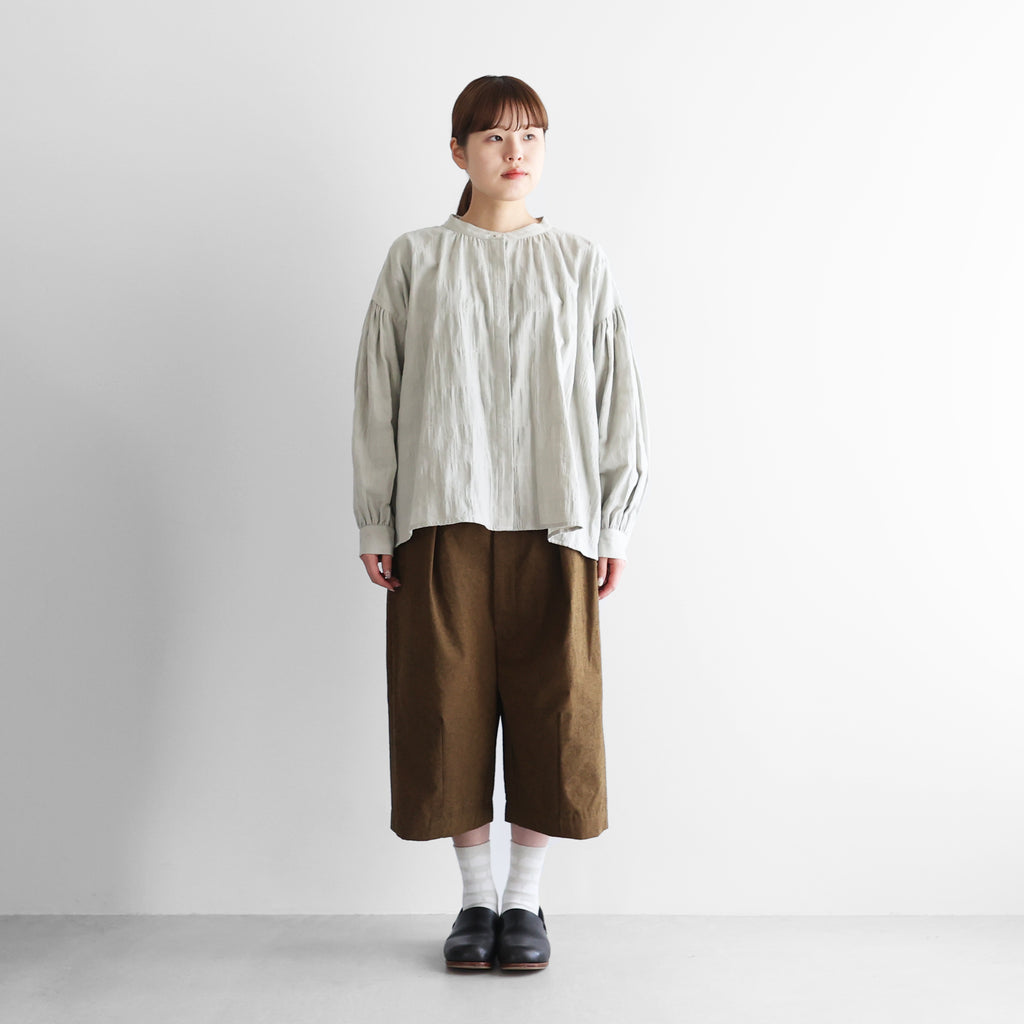 ウォッシャブルウールコットン8分丈パンツ【ユニセックス】503