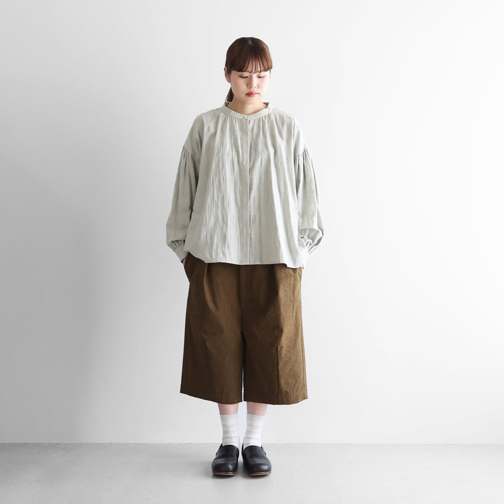 ウォッシャブルウールコットン8分丈パンツ【ユニセックス】503